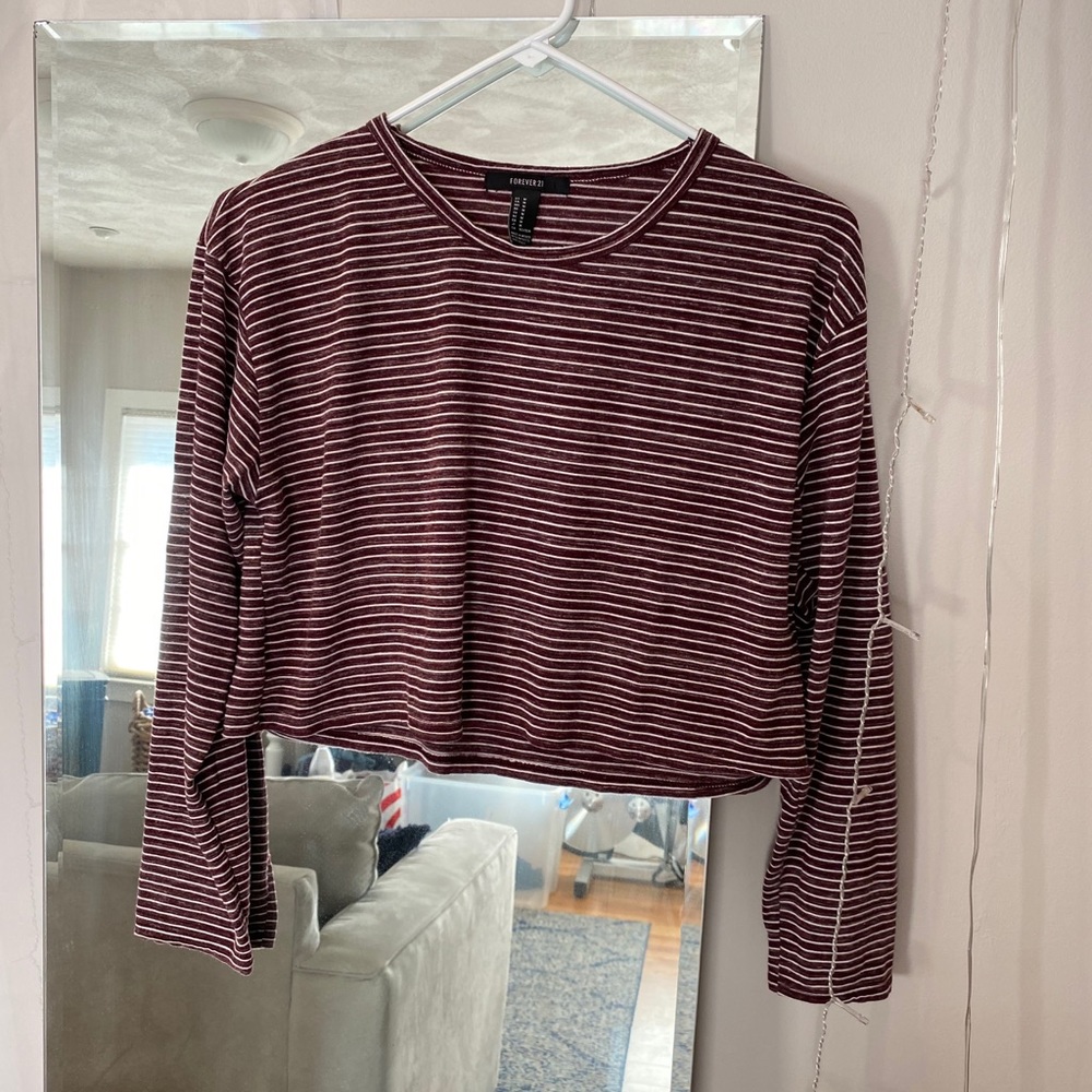 Striped crop top